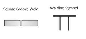 Square groove welding