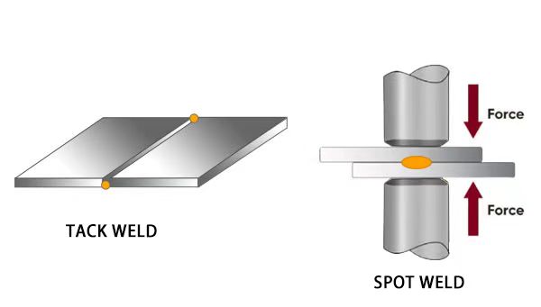 tack weld vs spot weld